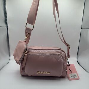 NWT light pink puffer camera style Juicy Couture crossbody